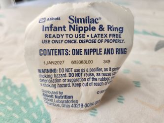 Similac Infant Nipple and Ring Standard Flow