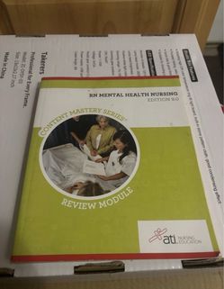RN Mental Health Nursing Edition 9 Content Mastery Series Review Module ATI