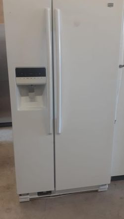 Maytag Side By Side  White Refrigerator
