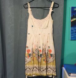 Floral cream dress