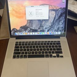 15” MacBook Pro A1398 2.5 GHz i7 16 GB RAM