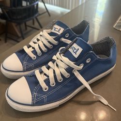 👟💙 Men’s Blue Canvas Sneakers 💙👟
