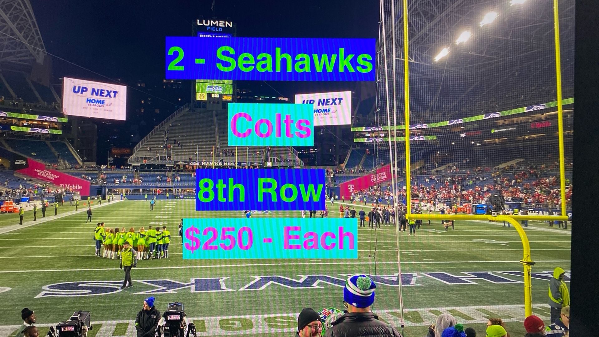 Seahawks Colts Tickets
