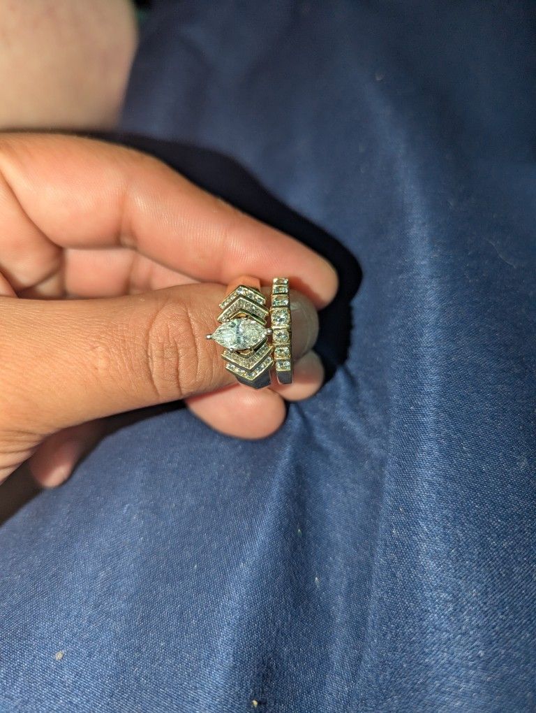 1 Karat Wedding Ring And Band