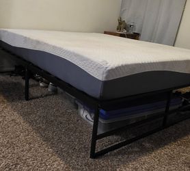 12" Platform QUEEN bed 9" mattress