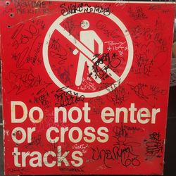 Do not enter or cross tracks