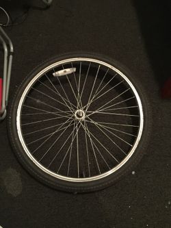 26” front wheel for bike.
