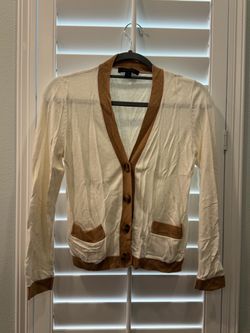 Ann Taylor Creme Tan Cardigan SP