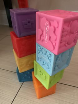 Infantino baby blocks soft educational