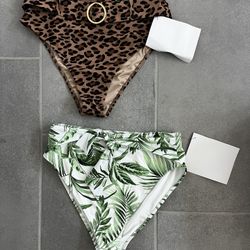 Brand New Medium High Waisted Bikini Bottoms (shade&shore) From Target 