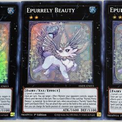 Yugioh! 3x Epurrely Beauty NM 1st Edition Super Rare Amazing Defenders for  Sale in Bonita, CA - OfferUp