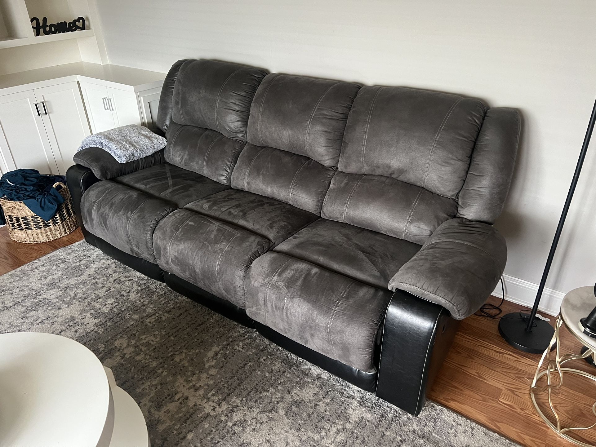 Ashley Reclining Sofa And Sofa Chaise