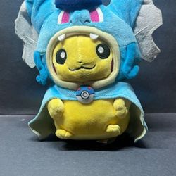 Pokemon Poncho Gyarados Pikachu Plush