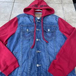 TRUE RELIGION TRUCKER JACKET XXL FITS LIKE XL