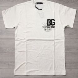 Dolce and Gabbana Logo Embroidered Short Sleeve T-Shirt