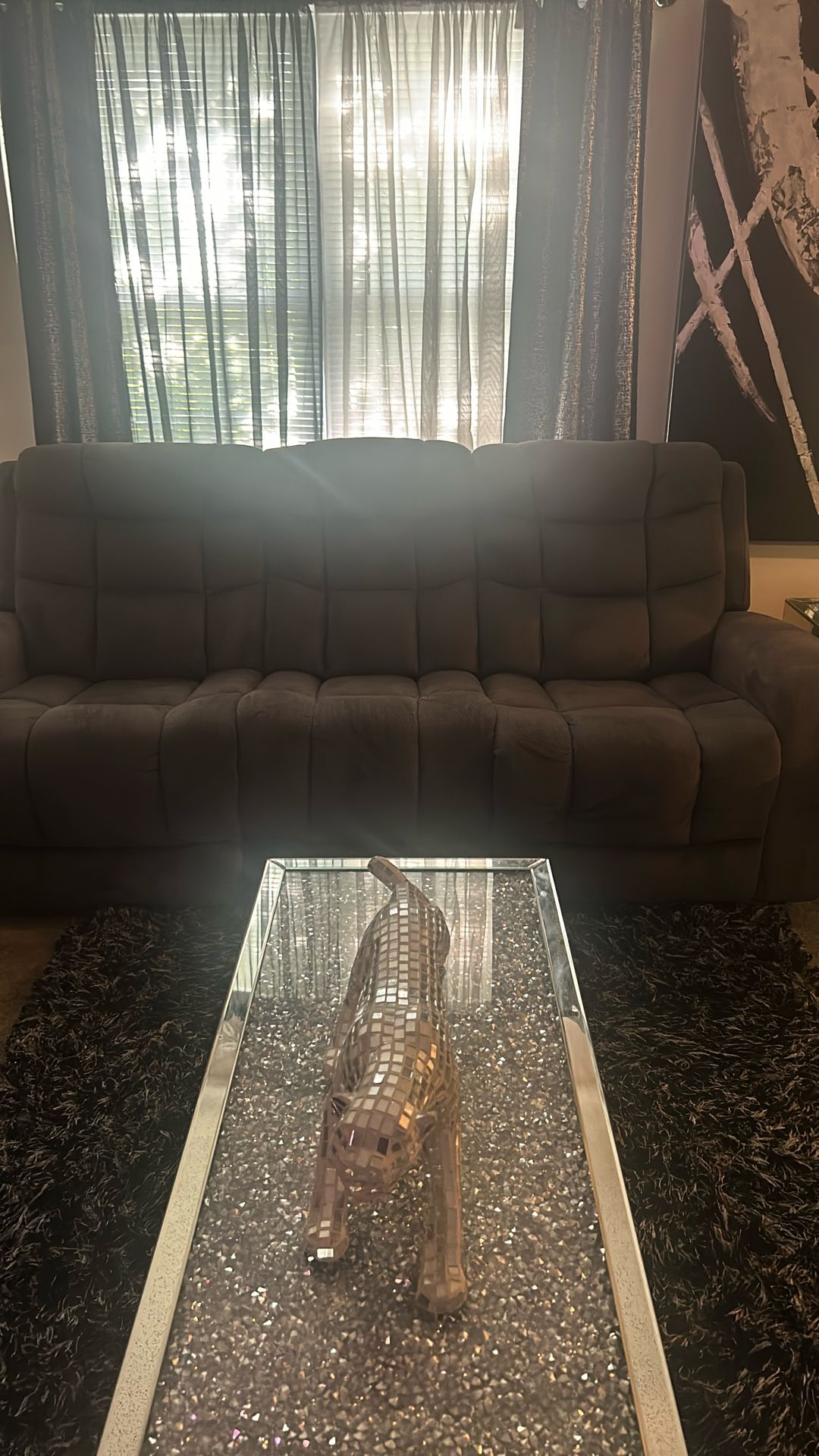 2piece grey living room set