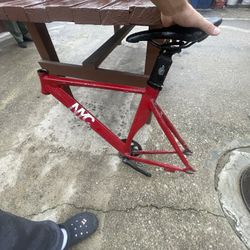 Red NYC fixie Frame 