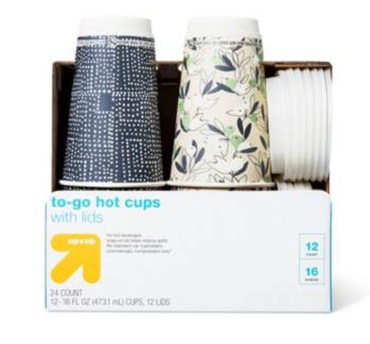 Target Hot Cup and Lids 16oz/12ct