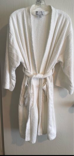 💯 White cotton robe 👘 one size