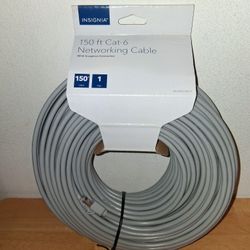 NEW INSIGNIA 150 ft cat-6 ethernet cable gray $25 FIRM
