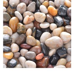 10lb Natural Decorative Polished Mixed Pebbles - Pebbles Polished Gravel，Small Decorative River Rock Stones for Fresh Water Fish Animal Plant Aquarium