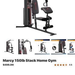 Marcy 150lb stack home gym