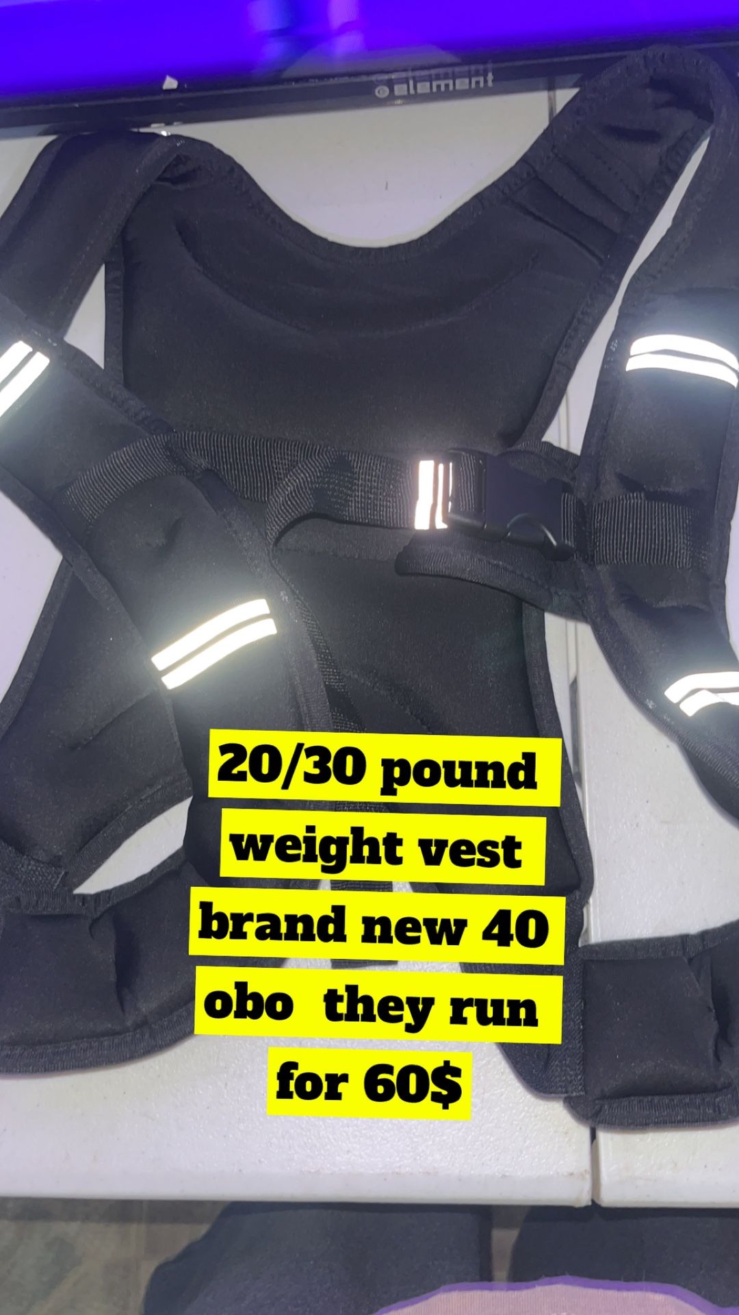 20 Pound Exercise Weight Vest Brand New They Go For 60 40 Obo