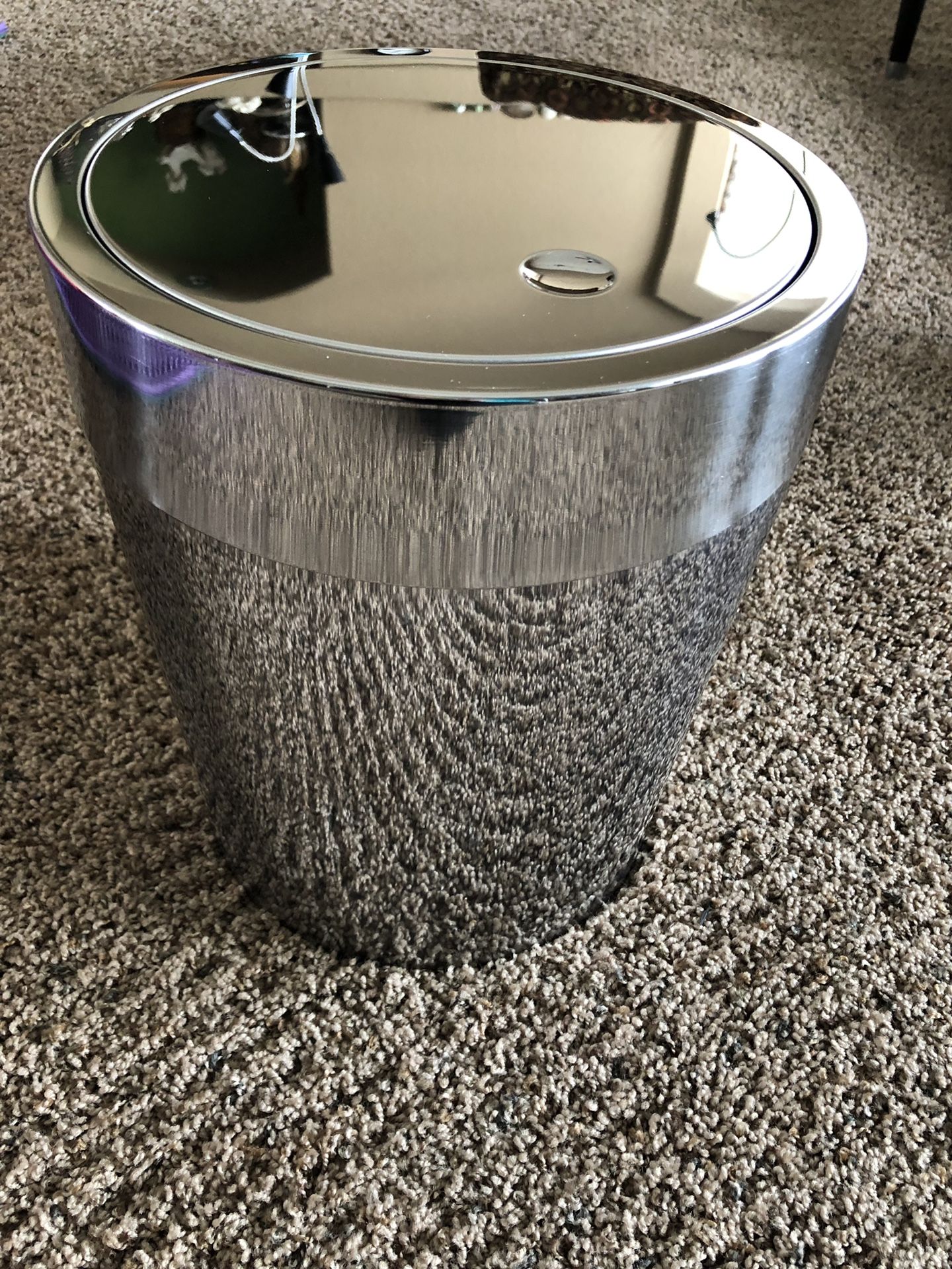 IKEA Savern modern stainless steel trash can
