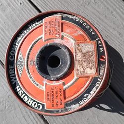 Vintage Wire Spool Cornish Wire Company 