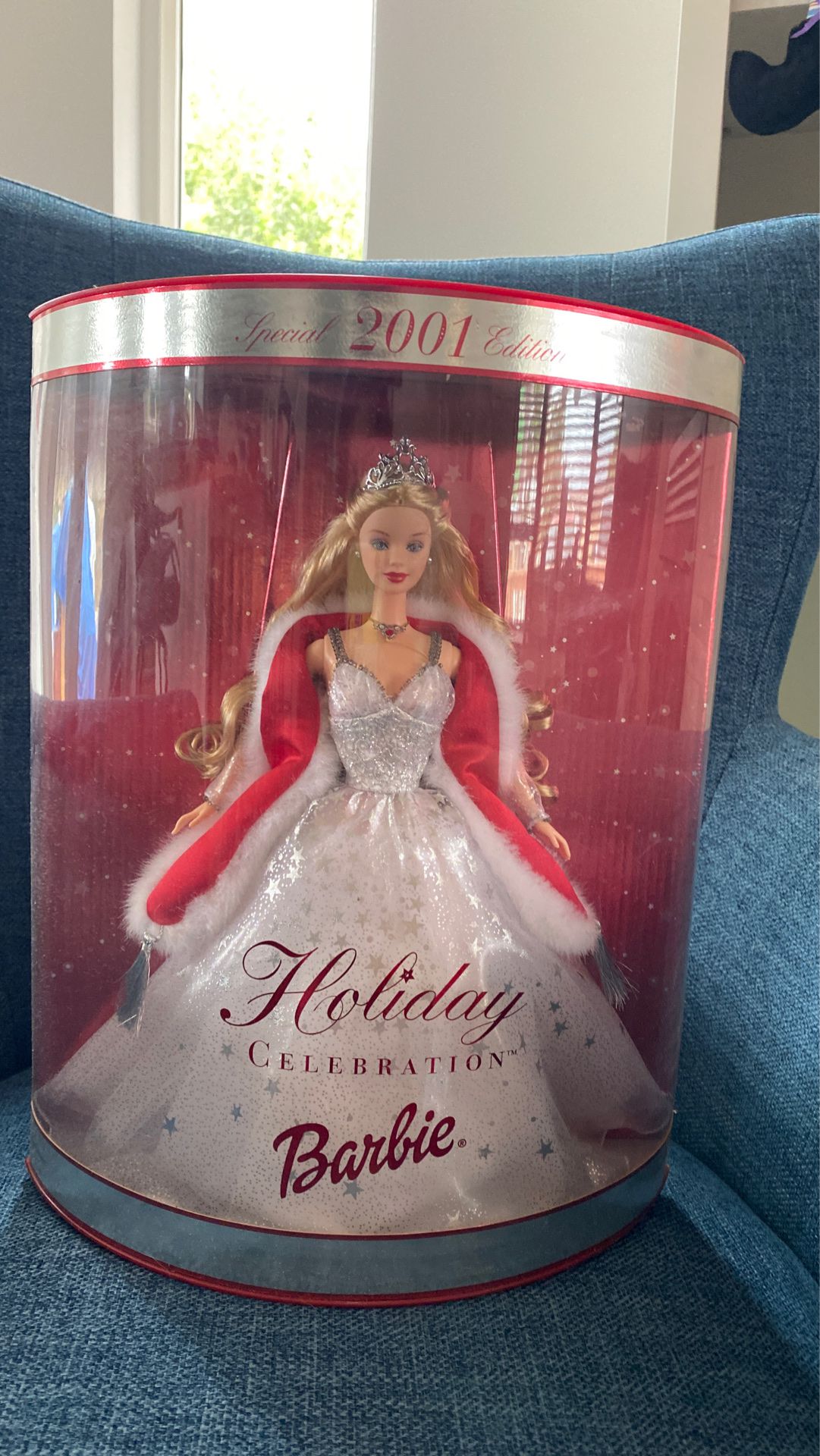 2001 Holiday Celebration Barbie- Great for Christmas!