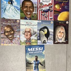 Who Was...? Big head Book Series. A series of illustrated biographies for young readers featuring significant historical figures, including artists, s