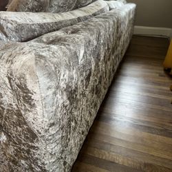 Large Grey Two Piece Sofa 