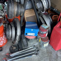 Olympic Weights Plus Long Barbell