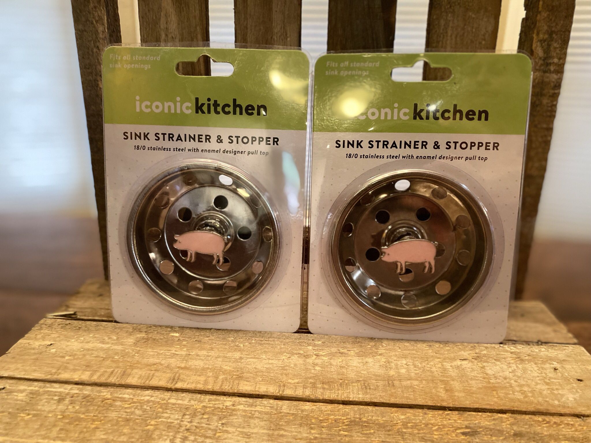 Sink Strainers, Sink Stoppers Set Of 2, Pig Sink Strainers, Pig Sink Stoppers, Drain Stoppers