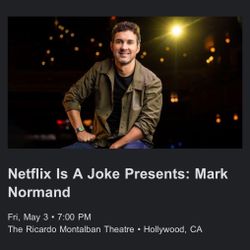 Mark Normand - Netflix Is A Joke - 5/3 @ 7pm — $30 Each