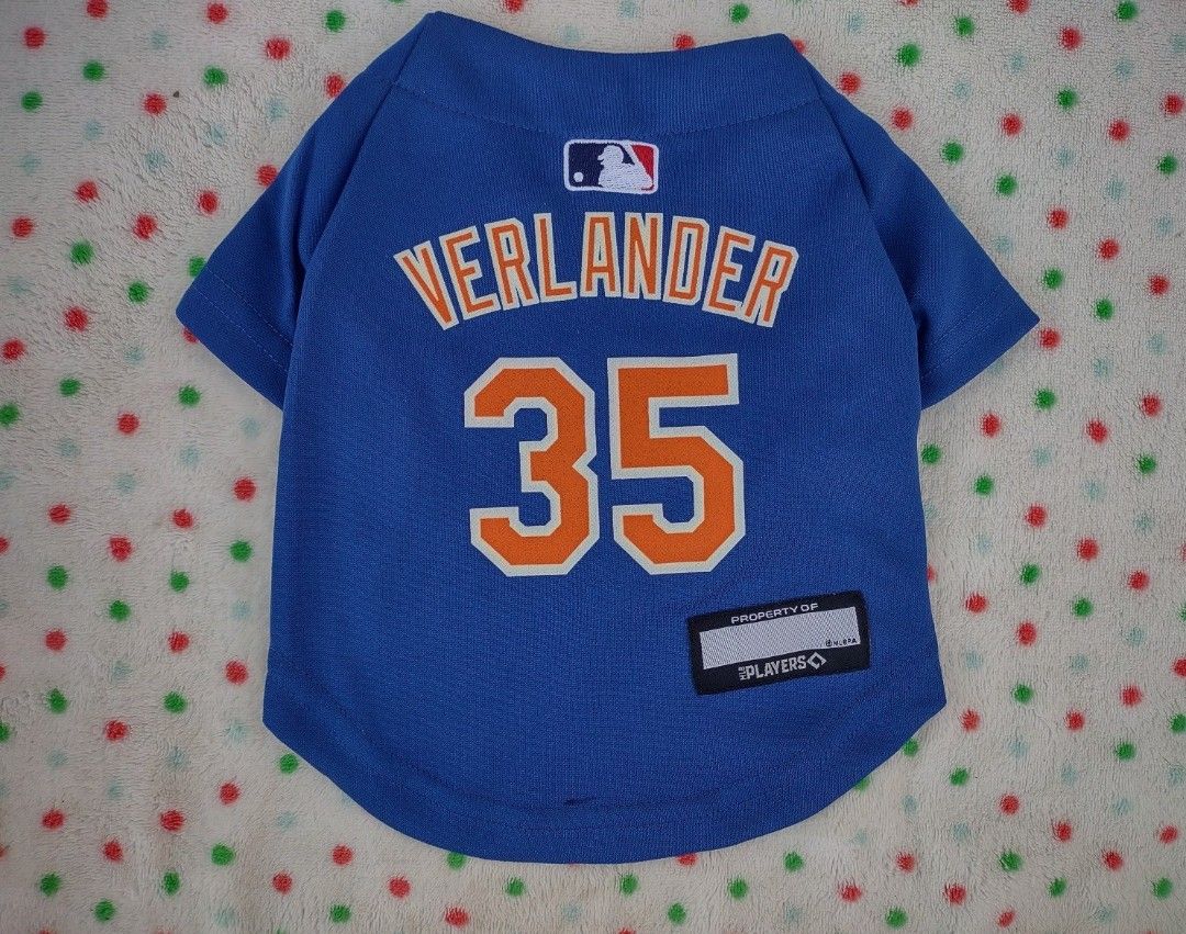 New York Mets Justin Verlander Royal Blue Dog Pet Jersey
