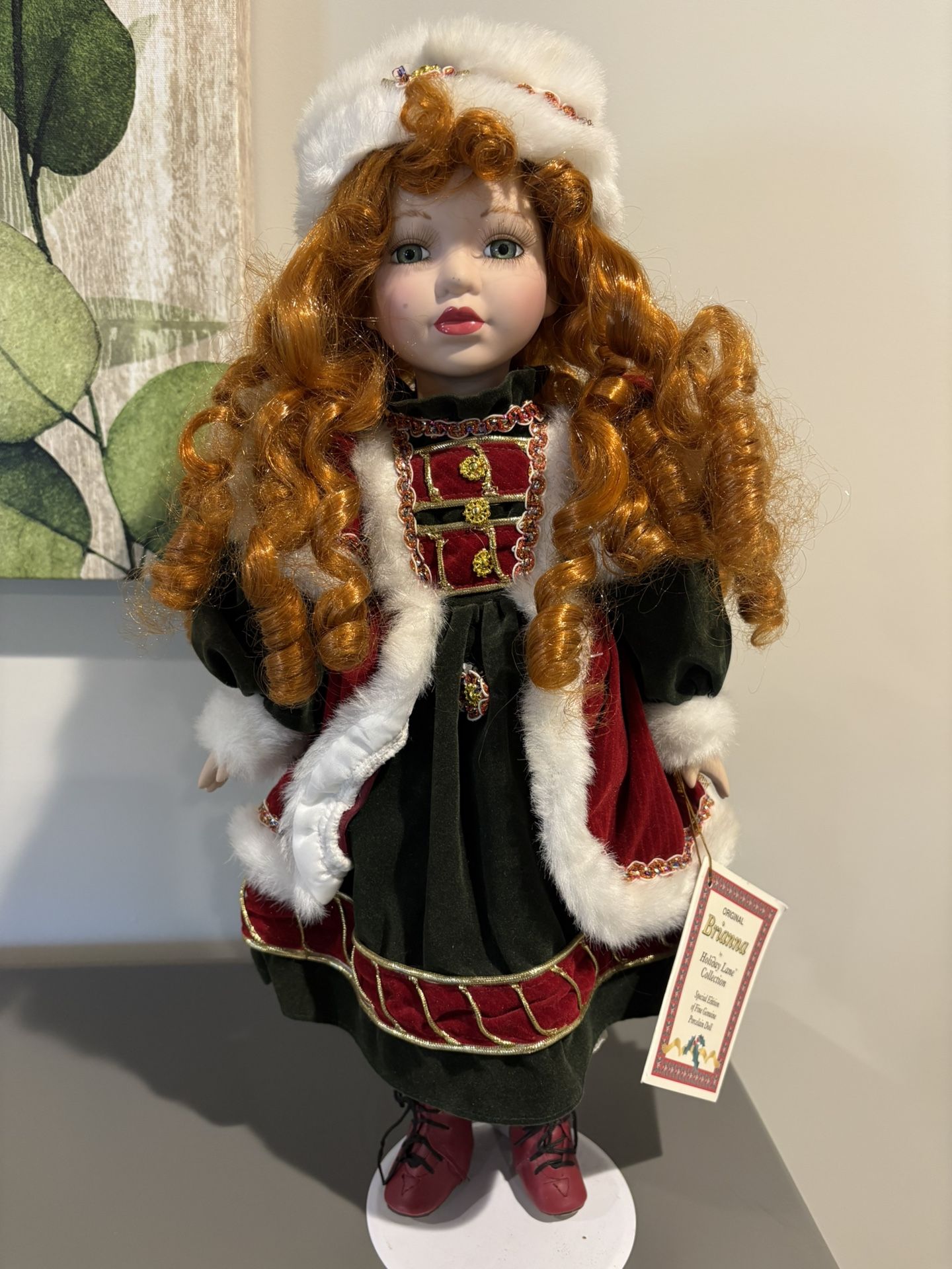 Holiday Porcelain Doll