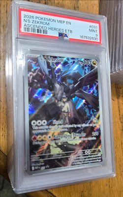 PSA 9 N's Zekrom #031 Pokémon Ascended Heroes ETB