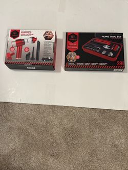 New handheld mini vacuum-rechargeable and a Home tool set w/ storage set 29 pieces - Great for home and car