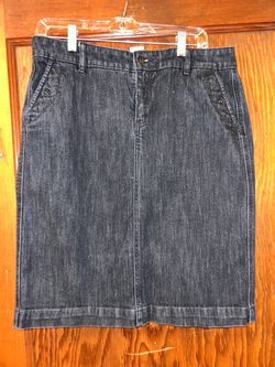 Sonoma: Denim Pencil Skirt - Dark Blue, Size:10