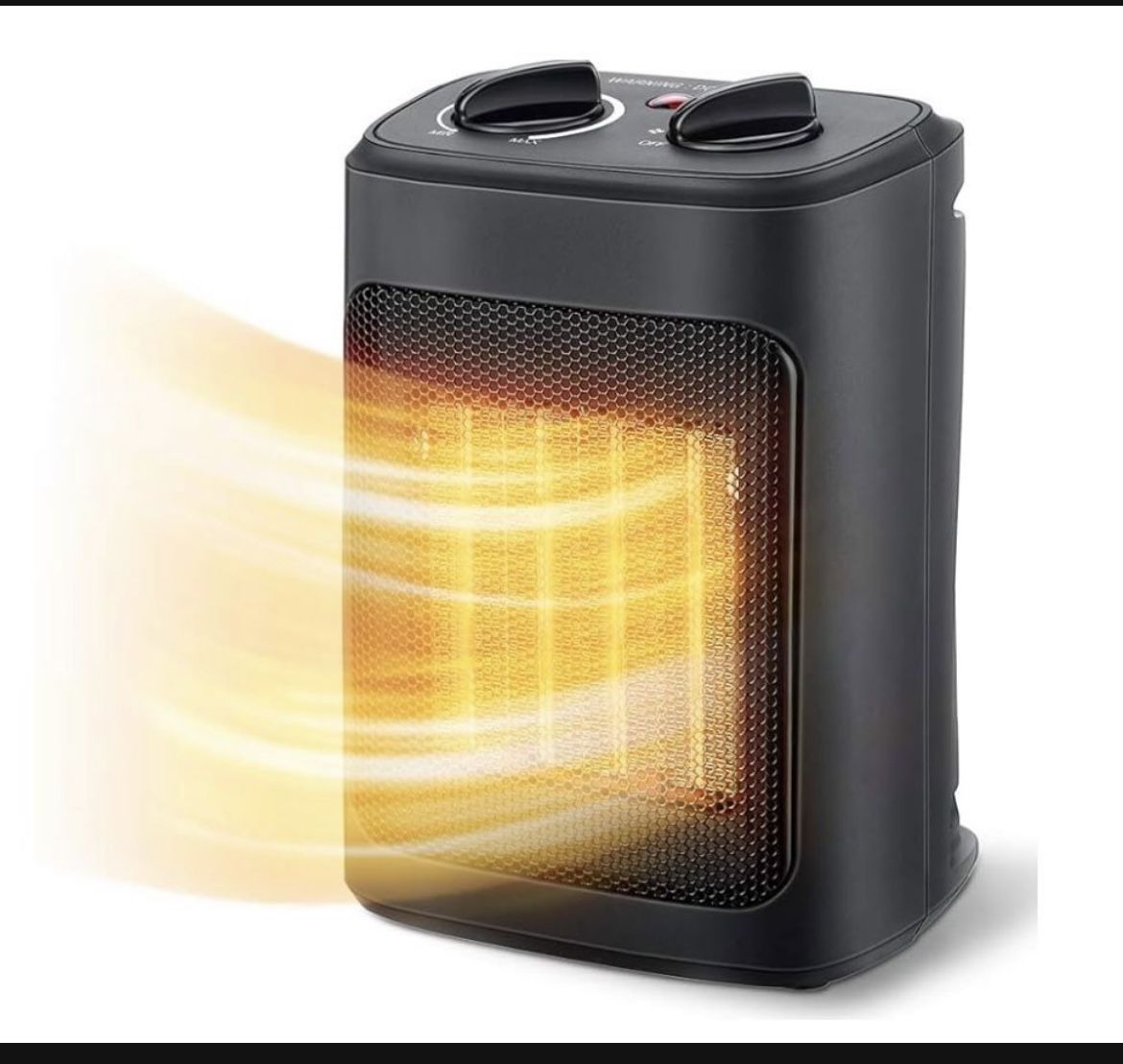 Space Heater, 1500W Electric Heaters Indoor Portable with Thermostat, PTC Fast Heating Ceramic Room