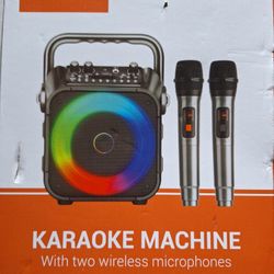 K9-M Portable Bluetooth Karaoke Machine with Bluetooth Speaker & 2 Microphones