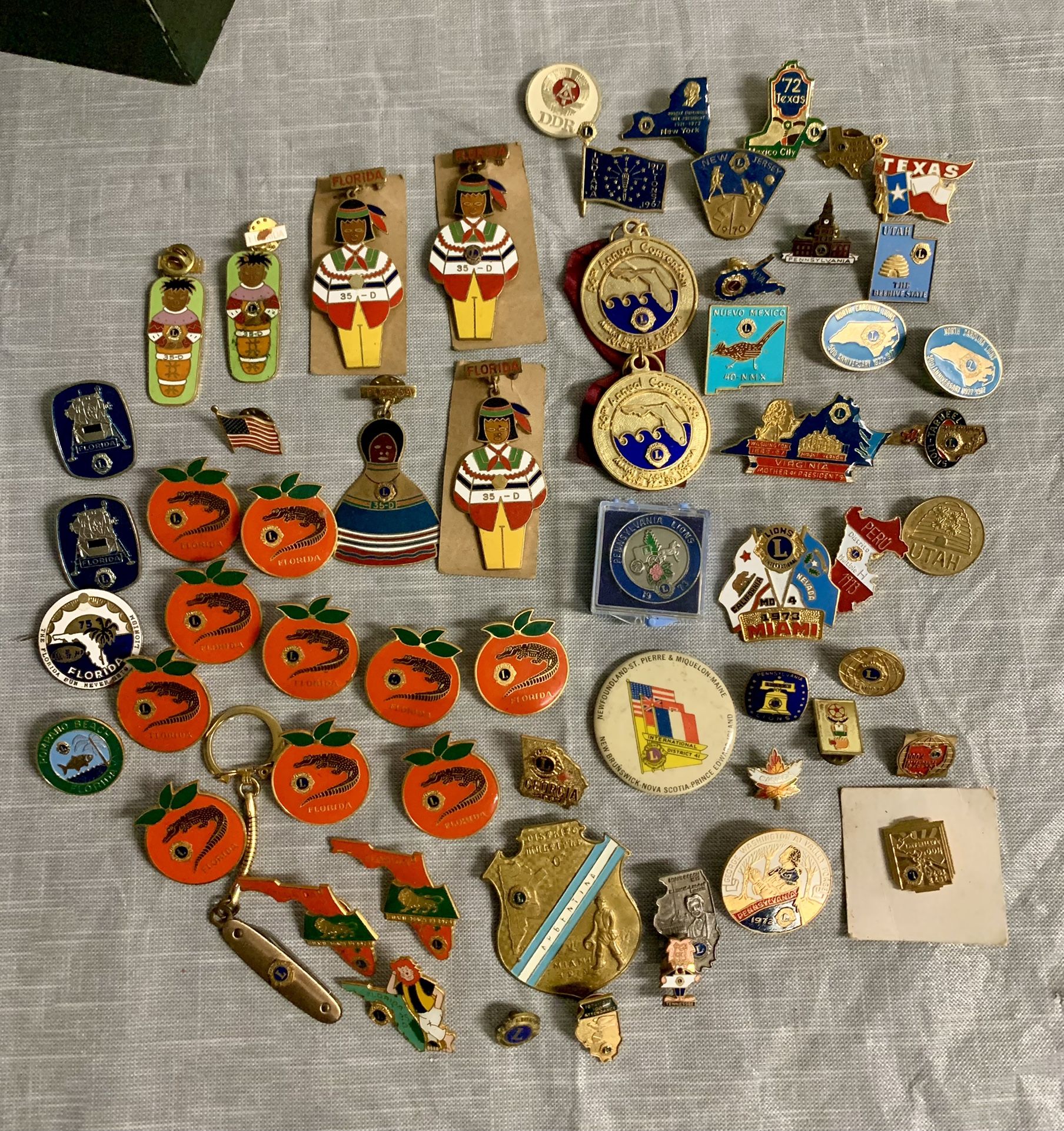 Vintage Lions Club Pins