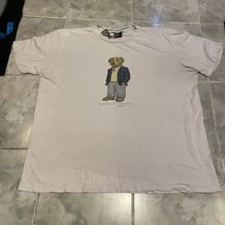 VTG 90s Polo Ralph Lauren 2XL T-Shirt Bear Suit Preppy Graphic Distressed Y2K