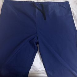 Large Navy Scrub Bottom