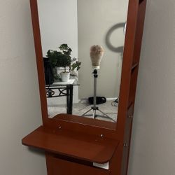 Vanity Station for Hair Stylist/Makeup Artist (Has electrical outlets)