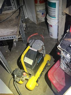 Compressors And Wood Cutting Saw Table Garage Full Of Tools For Sale