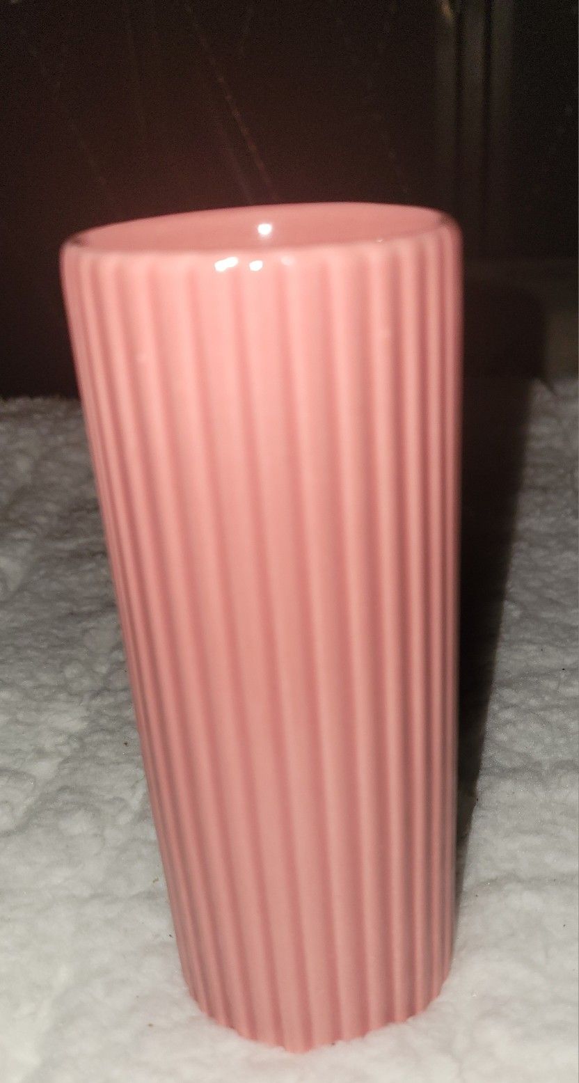 Pink Cylinder Vase 