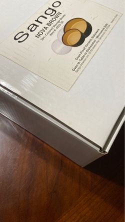 Sango Nova Brown 2pc Covered Storage Bowls - New