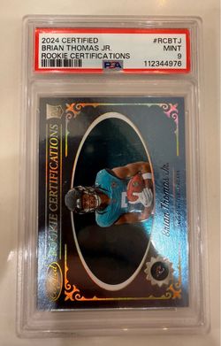 2024 Certified Brian Thomas Jr Rookie Certification RC Case Hit PSA 9